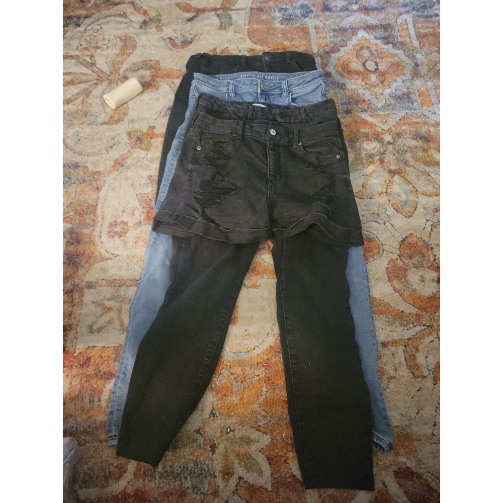Lot 4 Pair Women Jeans American Eagle Jessica Simpson 30x26 Mom Jean Boyfriend